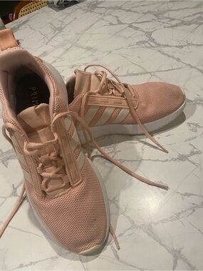Adidas Women's Pink Mesh Athletic Sneakers